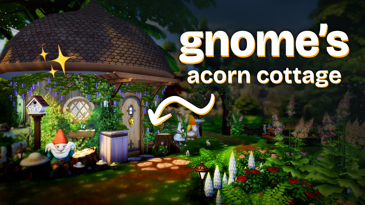 tiny gnome acorn cottage