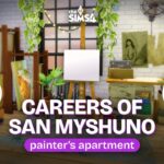 The Sims 4 Painter’s Apartment | Arts Quarter (Low Income)