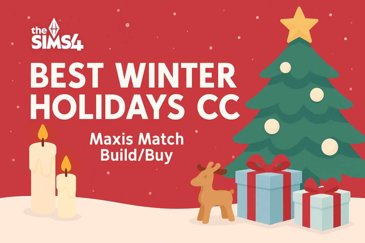 Best Sims 4 Winter Holidays CC: Build and Buy - Simsioli